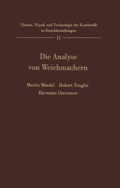 Produktbild: Die Analyse von Weichmachern