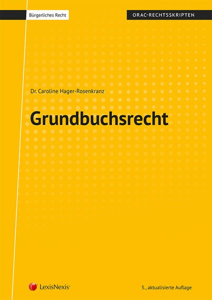 Produktbild: Grundbuchsrecht (Skriptum)