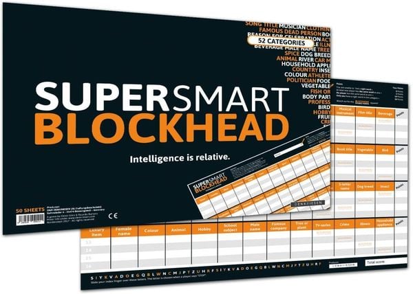 Produktbild: DENKRIESEN - SUPER-SMART-BLOCKHEAD - "Intelligence is relative" - A3