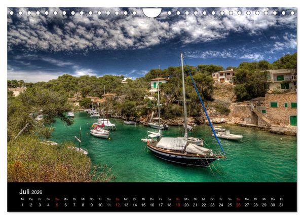 Produktbild: Mallorca 2026 - Mallorquinische Tr&auml;ume (Wandkalender 2026 DIN A4 quer), CALVENDO Monatskalender