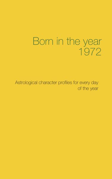 Produktbild: Born in the year 1972