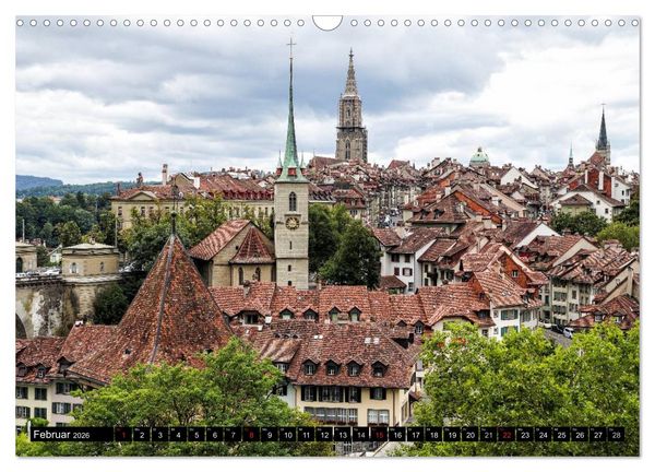 Produktbild: Bellevue Schweiz (Wandkalender 2026 DIN A3 quer), CALVENDO Monatskalender