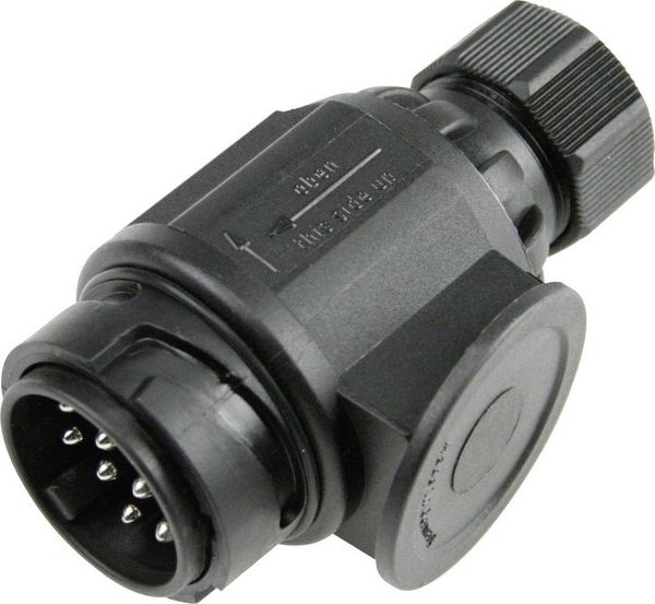 Produktbild: AS Schwabe 60464 Anh&auml;nger Stecker [ - Stecker 13polig] Kunststoff