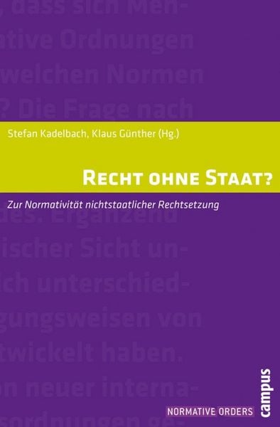 Produktbild: Recht ohne Staat?