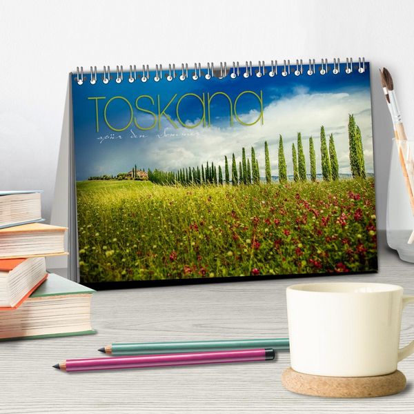 Produktbild: Toskana - sp&uuml;r den Sommer (Tischkalender 2026 DIN A5 quer), CALVENDO Monatskalender