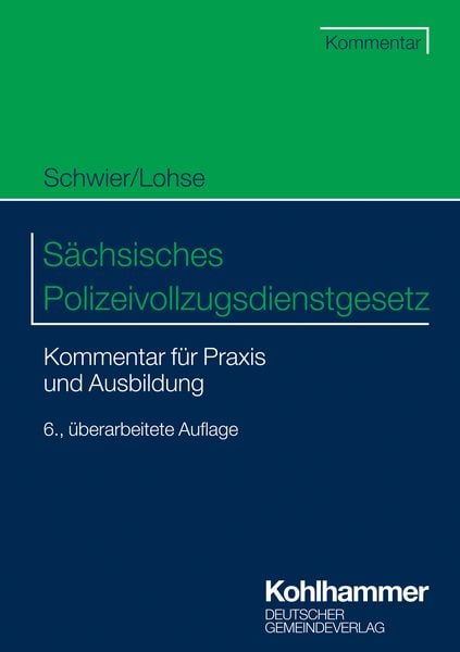 Produktbild: S&auml;chsisches Polizeivollzugsdienstgesetz
