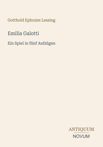 Produktbild: Emilia Galotti