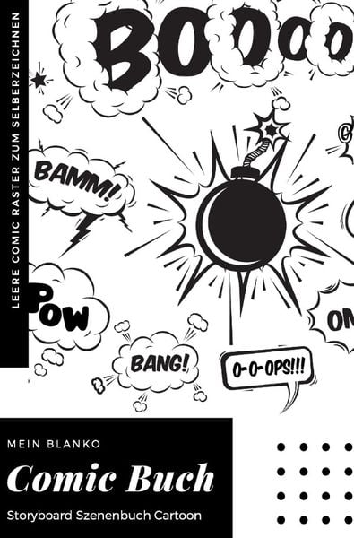 Produktbild: Mein Blanko Comic Buch Storyboard Szenenbuch Cartoon Leere Comic Raster zum Selberzeichnen