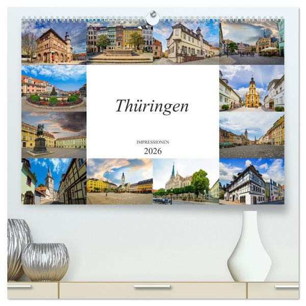 Produktbild: Th&uuml;ringen Impressionen (hochwertiger Premium Wandkalender 2026 DIN A2 quer), Kunstdruck in Hochglanz