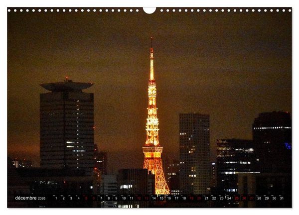 Produktbild: Les couleurs de Tokyo (Calendrier mural 2026 DIN A3 vertical), CALVENDO calendrier mensuel