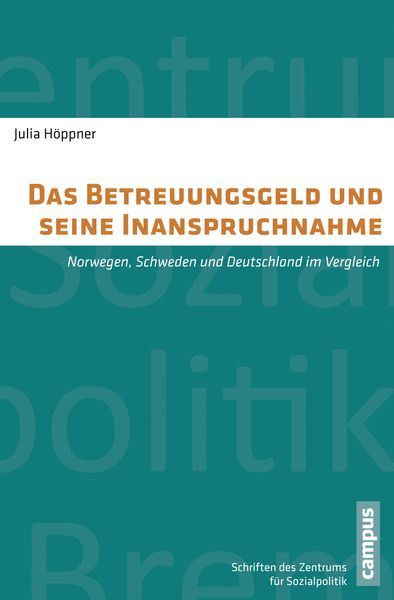 Produktbild: Das Betreuungsgeld und seine Inanspruchnahme