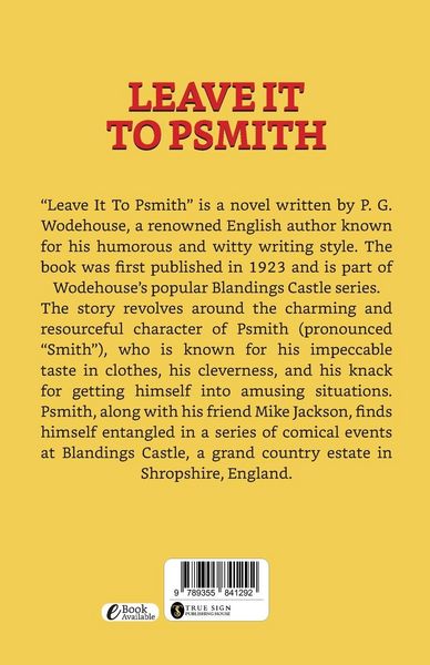 Produktbild: Leave It To Psmith