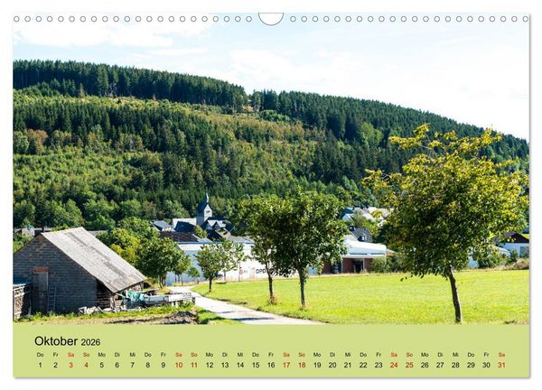 Produktbild: Pilgern im Waldecker Upland (Wandkalender 2026 DIN A3 quer), CALVENDO Monatskalender