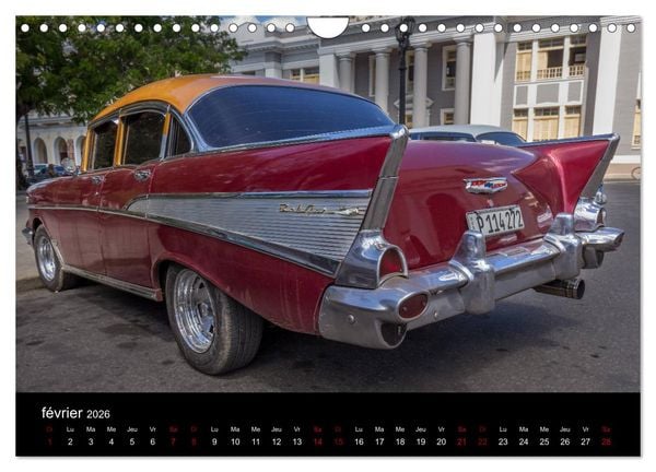Produktbild: Cuba les belles am&eacute;ricaines (Calendrier mural 2026 DIN A4 vertical), CALVENDO calendrier mensuel