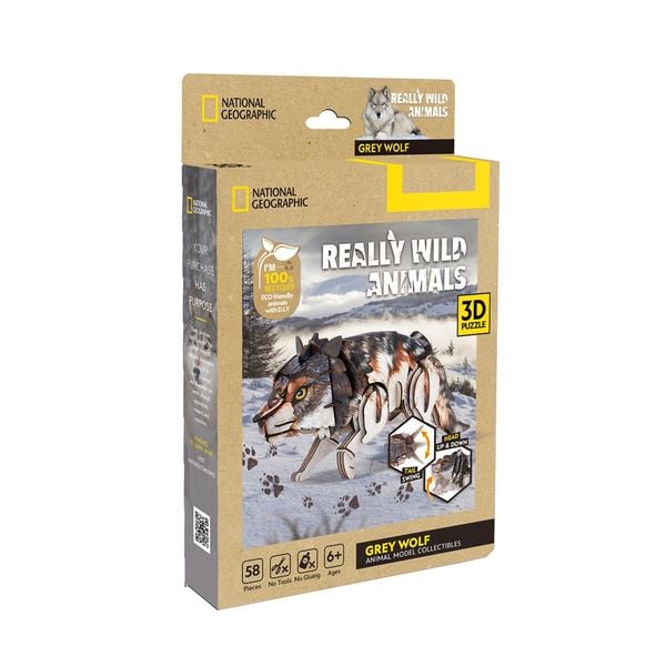 Produktbild: CUBICFUN - 3D Puzzle Wolf 59 Teile