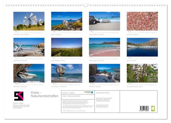 Produktbild: Kreta - Naturlandschaften (Wandkalender 2026 DIN A2 quer), CALVENDO Monatskalender