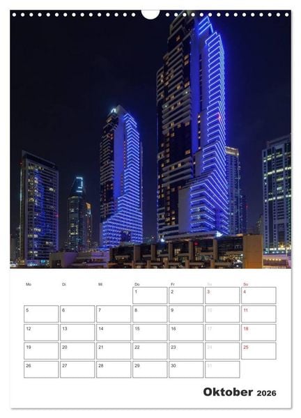 Produktbild: Vertical Dubai 2026 (Wandkalender 2026 DIN A3 hoch), CALVENDO Monatskalender