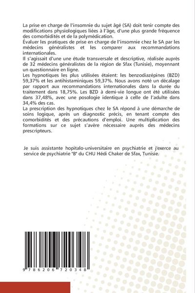 Produktbild: Prescription des hypnotiques chez les sujets ages en m&eacute;decine generale