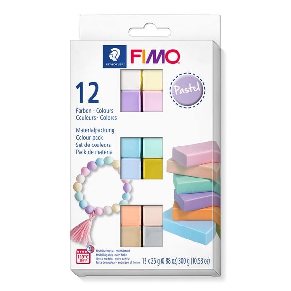 Produktbild: STAEDTLER Modelliermasse FIMO&reg; Pastell 12er Set