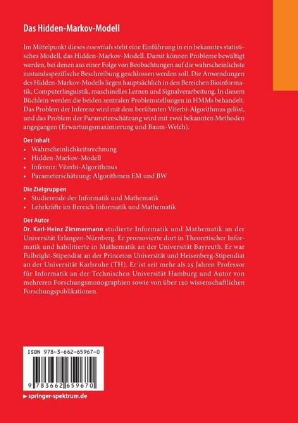 Produktbild: Das Hidden-Markov-Modell