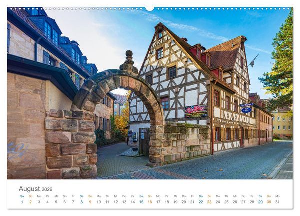 Produktbild: F&uuml;rth - die Denkmalstadt (hochwertiger Premium Wandkalender 2026 DIN A2 quer), Kunstdruck in Hochglanz