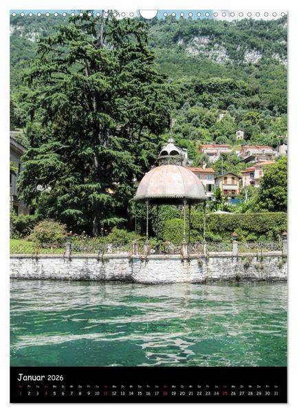 Produktbild: Lago di Como Ansichten 2026 (Wandkalender 2026 DIN A3 hoch), CALVENDO Monatskalender