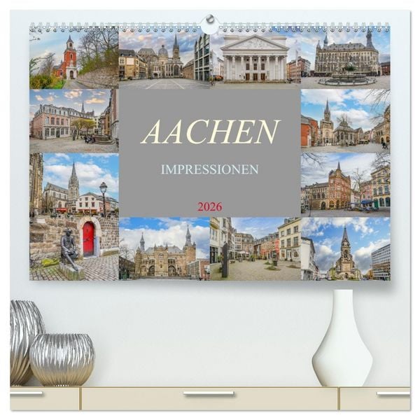 Produktbild: Aachen Impressionen (hochwertiger Premium Wandkalender 2026 DIN A2 quer), Kunstdruck in Hochglanz