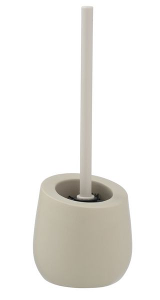 Produktbild: WC-Garnitur Mod. Badi Beige Keramik, mit Silikon-B&uuml;rstenkopf