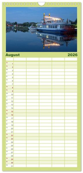 Produktbild: Familienplaner 2026 - Fischland Dar&szlig; Zingst &ndash; Die Halbinsel an der Ostsee mit 5 Spalten (Wandkalender, 21 x 45 cm) CALVENDO