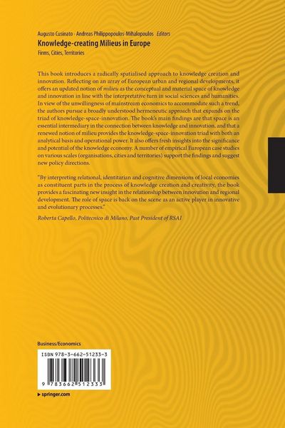 Produktbild: Knowledge-creating Milieus in Europe