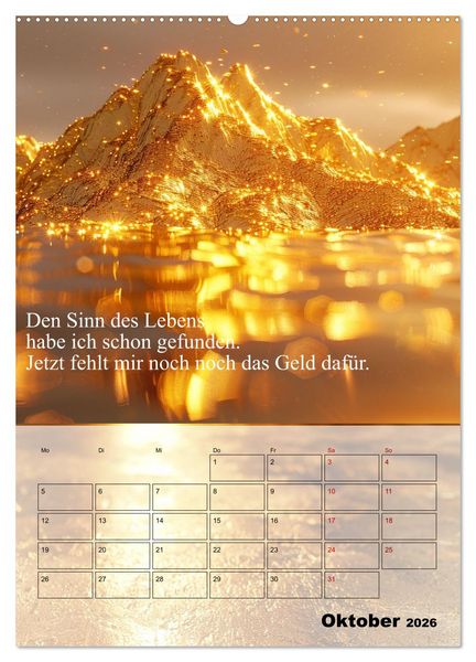 Produktbild: Der Geld-Anlock-Kalender (hochwertiger Premium Wandkalender 2026 DIN A2 hoch), Kunstdruck in Hochglanz