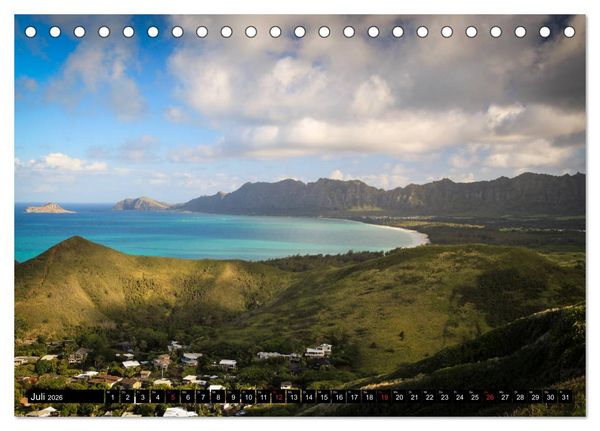 Produktbild: Wandern auf Hawaii - Berge im Pazifik (Tischkalender 2026 DIN A5 quer), CALVENDO Monatskalender