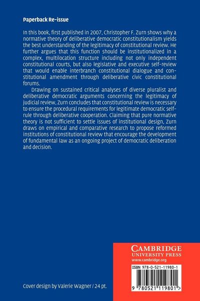 Produktbild: Deliberative Democracy and the Institutions of Judicial Review