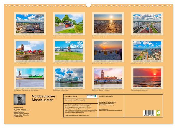 Produktbild: Norddeutsches Meerleuchten (Wandkalender 2026 DIN A2 quer), CALVENDO Monatskalender