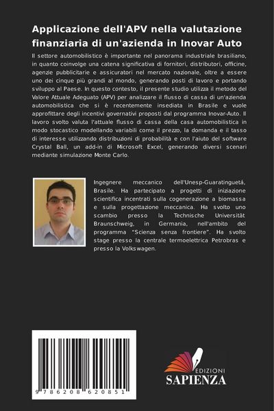 Produktbild: Applicazione dell'APV nella valutazione finanziaria di un'azienda in Inovar Auto