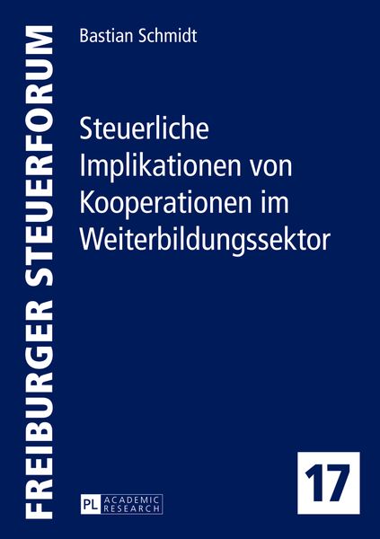 Produktbild: Steuerliche Implikationen von Kooperationen im Weiterbildungssektor