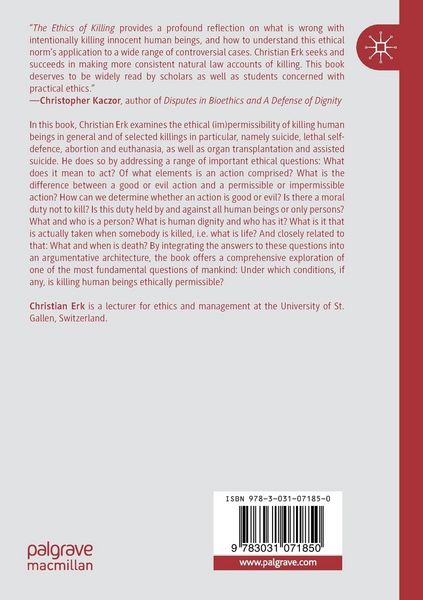 Produktbild: The Ethics of Killing