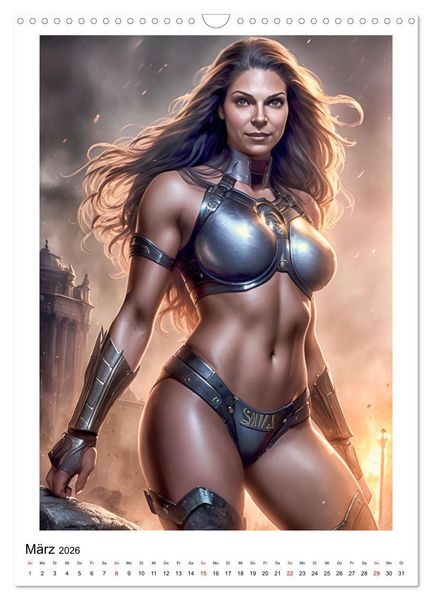Produktbild: Mythos Kriegerin (Wandkalender 2026 DIN A3 hoch), CALVENDO Monatskalender