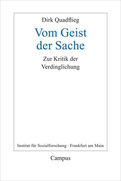 Produktbild: Vom Geist der Sache