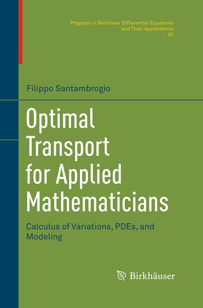 Produktbild: Optimal Transport for Applied Mathematicians