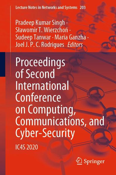 Produktbild: Proceedings of Second International Conference on Computing, Communications, and Cyber-Security