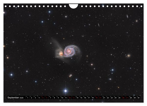 Produktbild: Galaxien im Universum (Wandkalender 2026 DIN A4 quer), CALVENDO Monatskalender