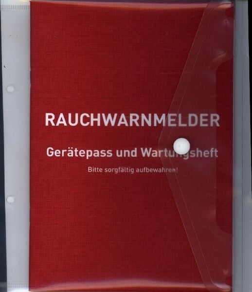 Produktbild: Rauchwarnmelder Ger&auml;tepass und Wartungsheft