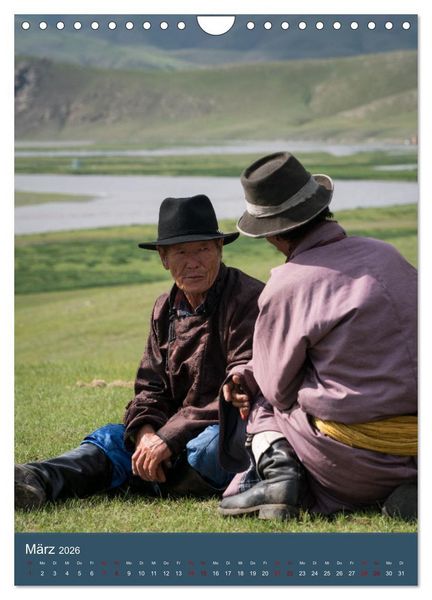 Produktbild: Mongolei - Mensch, Natur und Religion im Einklang (Wandkalender 2026 DIN A4 hoch), CALVENDO Monatskalender