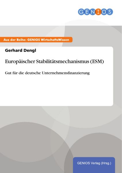 Produktbild: Europ&auml;ischer Stabilit&auml;tsmechanismus (ESM)