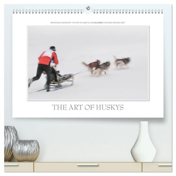 Produktbild: Emotionale Momente: The Art of Huskys. / CH-Version (hochwertiger Premium Wandkalender 2026 DIN A2 quer), Kunstdruck in Hochglanz