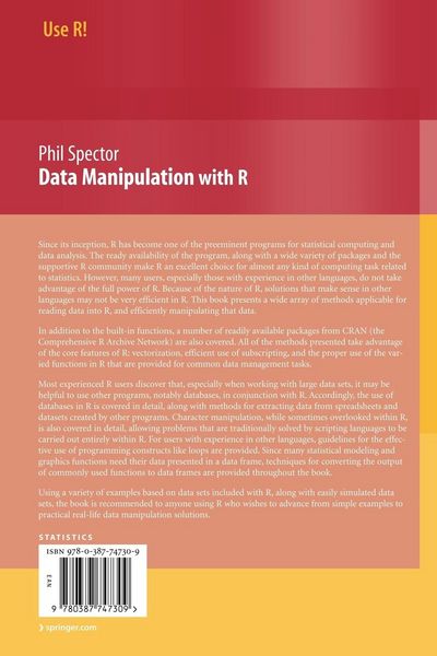 Produktbild: Data Manipulation with R
