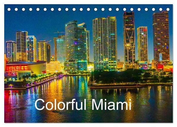 Produktbild: Colorful Miami (Desk Calendar 2026 DIN A5 landscape), CALVENDO 12 Month DeskCalendar