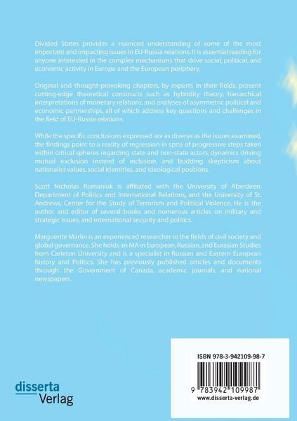 Produktbild: Divided States: Strategic Divisions in EU-Russia Relations