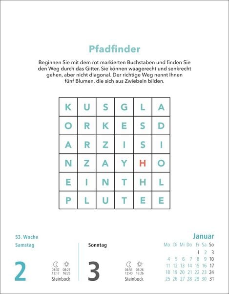 Produktbild: Stefan Heine Gehirnjogging Tagesabrei&szlig;kalender 2027